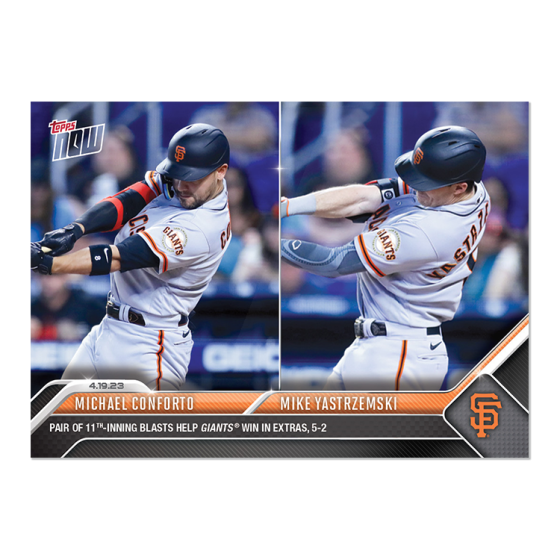 2023 Topps Now #148 Michael Conforto Mike Yastrzemski