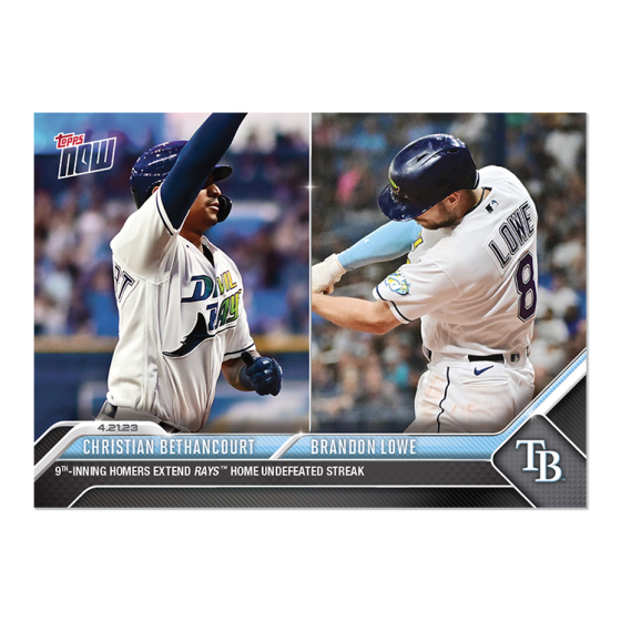 2023 Topps Now #159 Christian Bethancourt/Brandon Lowe