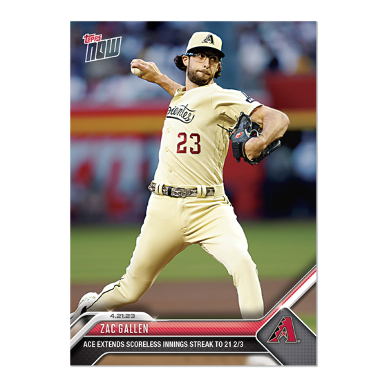 2023 Topps Now #162 Zac Gallen