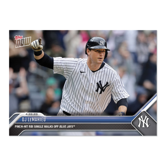 2023 Topps Now #166 DJ LeMahieu