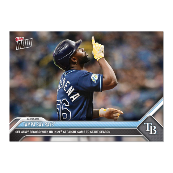 2023 Topps Now #168 Tampa Bay Rays