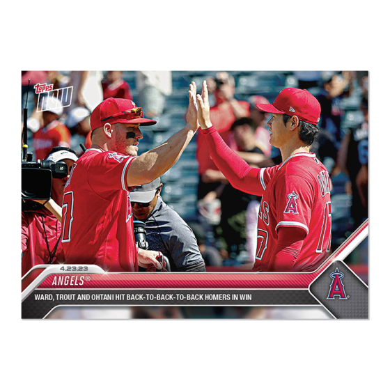 2023 Topps Now #175 Angels Trout / Ohtani