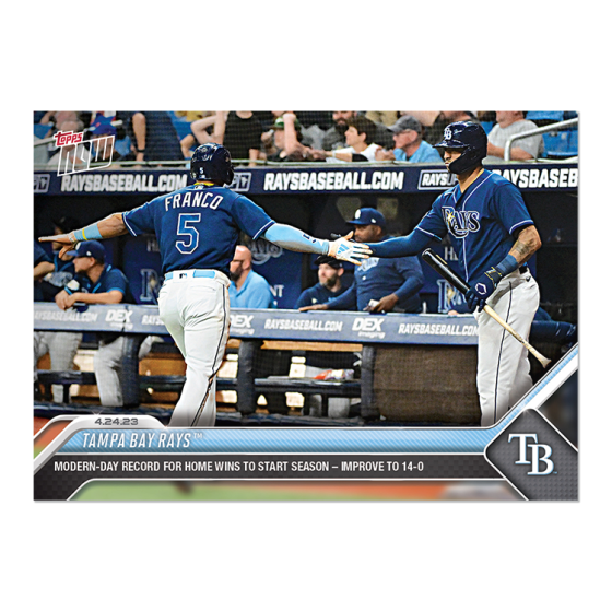 2023 Topps Now #177 Tampa Bay Rays