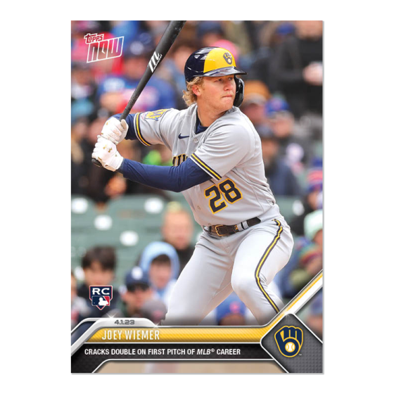 2023 Topps Now #18 Joey Wiemer
