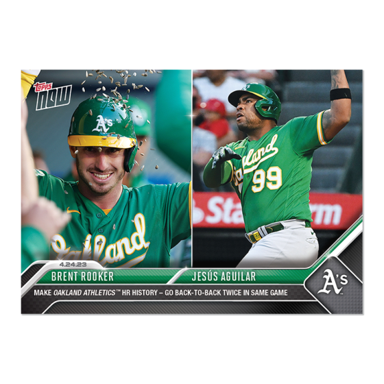 2023 Topps Now #180 Brent Rooker/Jesús Aguilar