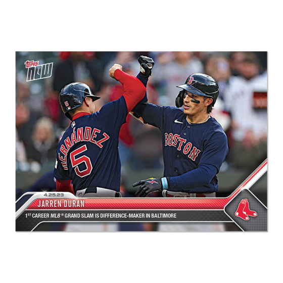 2023 Topps Now #183 Jarren Duran