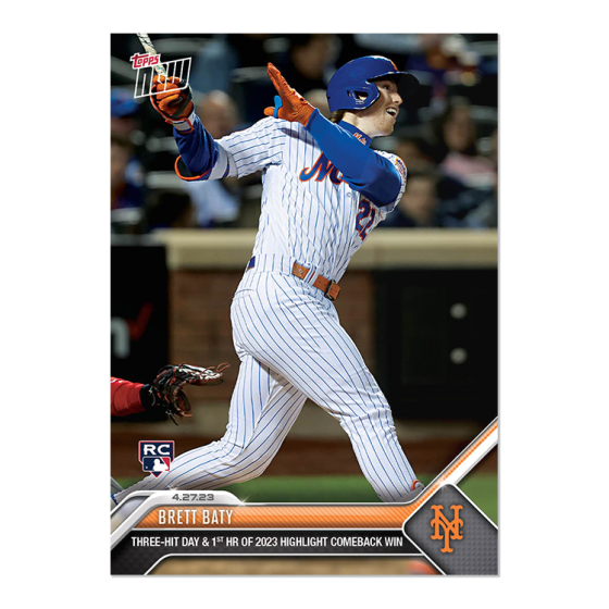 2023 Topps Now #195 Brett Baty
