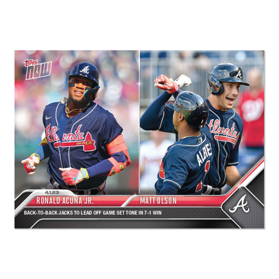 2023 Topps Now #20 Ronald Acuña Jr./Matt Olson