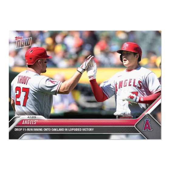 2023 Topps Now #23 Angels Trout / Ohtani