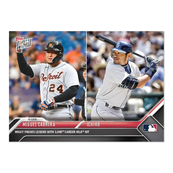 2023 Topps Now #25 Miguel Cabrera/Ichiro