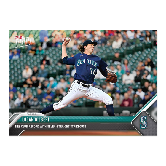 2023 Topps Now #256 Logan Gilbert