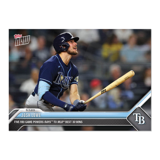 2023 Topps Now #271 Josh Lowe