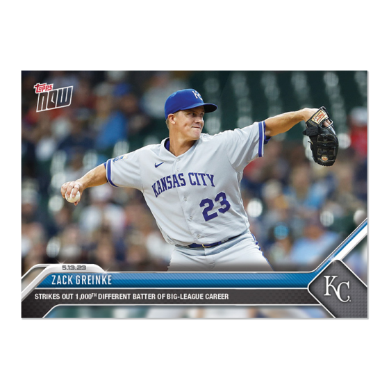 2023 Topps Now #286 Zack Greinke