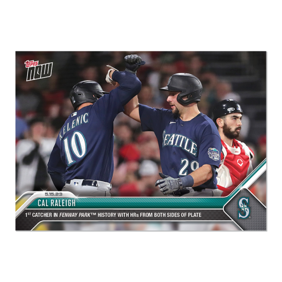 2023 Topps Now #296 Cal Raleigh