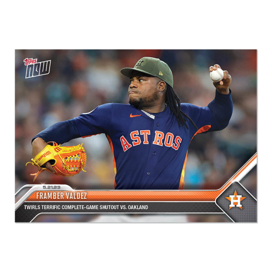 2023 Topps Now #328 Framber Valdez