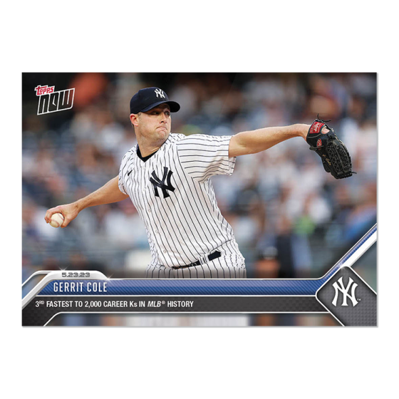 2023 Topps Now #335 Gerrit Cole