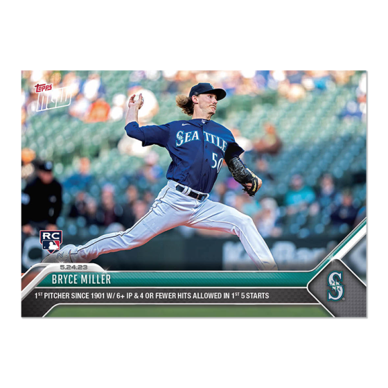 2023 Topps Now #343 Bryce Miller