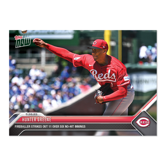 2023 Topps Now #349 Hunter Greene