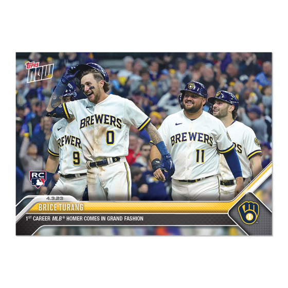 2023 Topps Now #37 Brice Turang