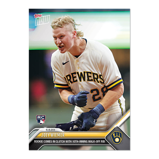 2023 Topps Now #394 Joey Wiemer