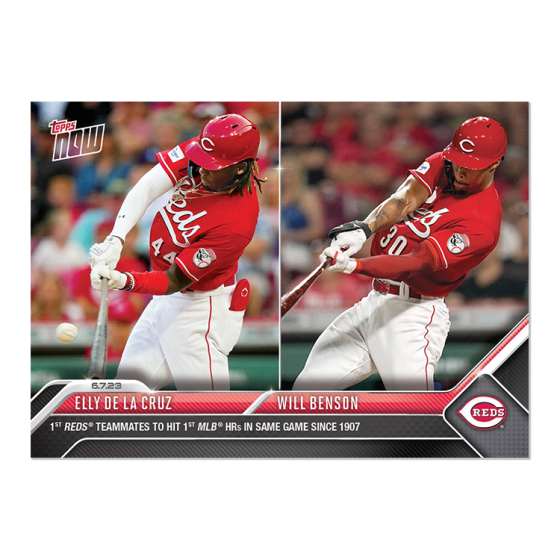 2023 Topps Now #402 Elly De la Cruz/Will Benson