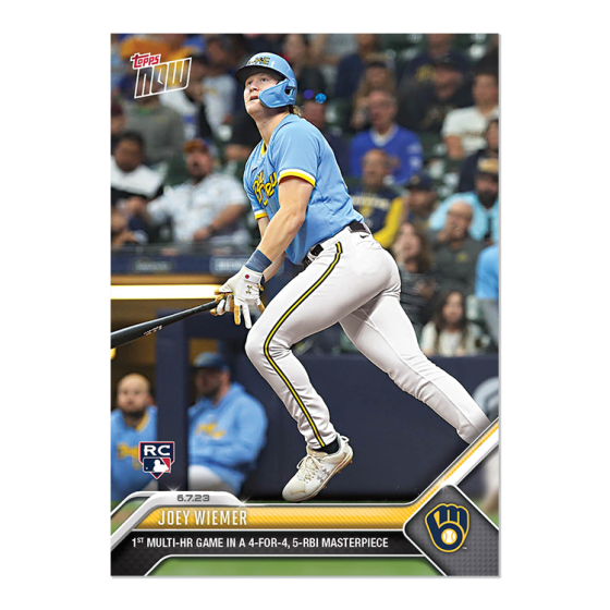 2023 Topps Now #406 Joey Wiemer
