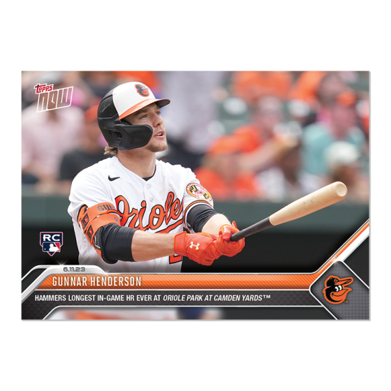 2023 Topps Now #425 Gunnar Henderson
