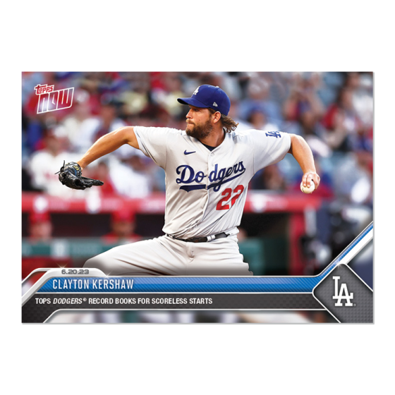 2023 Topps Now #469 Clayton Kershaw