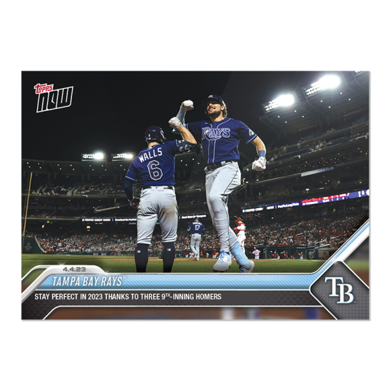 2023 Topps Now #47 Tampa Bay Rays