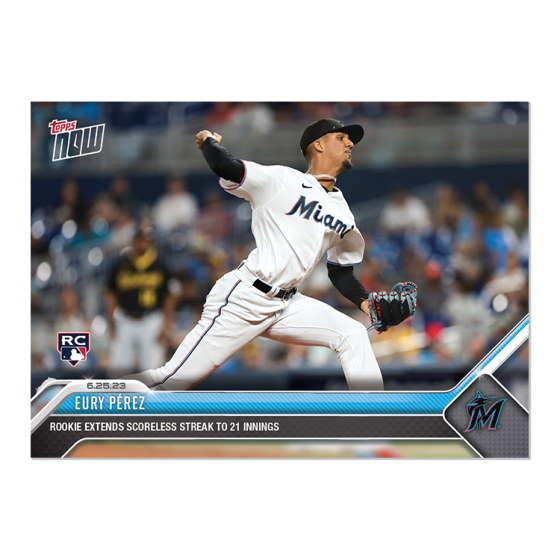 2023 Topps Now #497 Eury Pérez