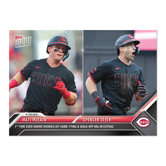 2023 Topps Now #513 Matt McLain/Spencer Steer