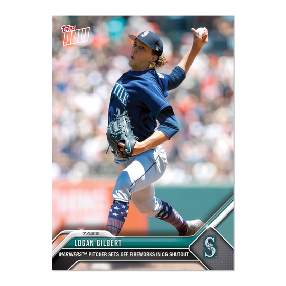 2023 Topps Now #525 Logan Gilbert