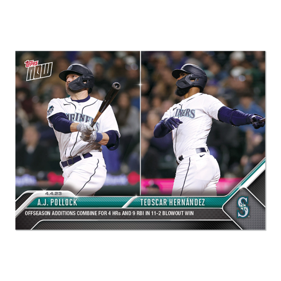 2023 Topps Now #53 Teoscar Hernández/A.J. Pollock