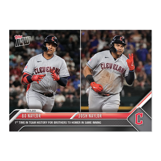 2023 Topps Now #567 Bo Naylor/Josh Naylor