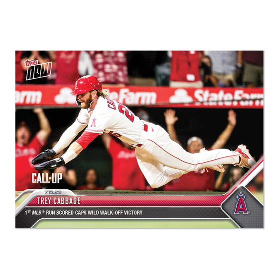 2023 Topps Now #572 Trey Cabbage