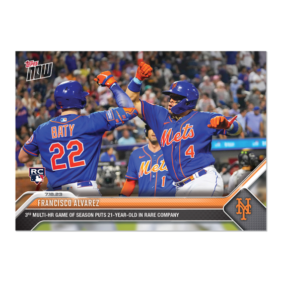 2023 Topps Now #587 Francisco Alvarez