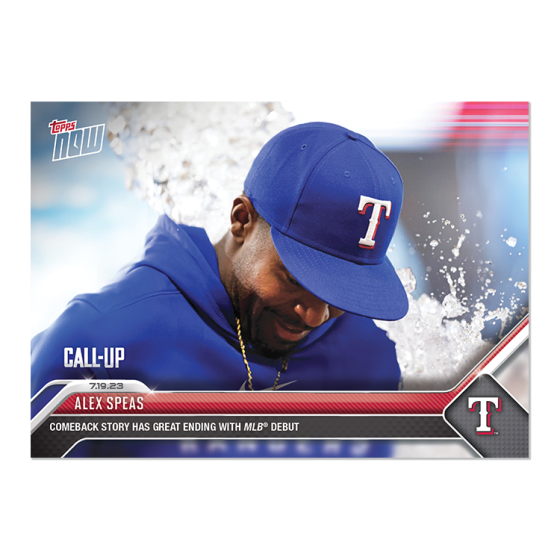 2023 Topps Now #591 Alex Speas