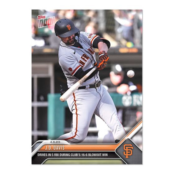 2023 Topps Now #63 J.D. Davis