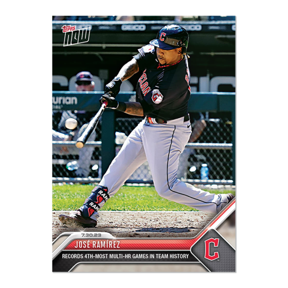 2023 Topps Now #637 Jose Ramirez