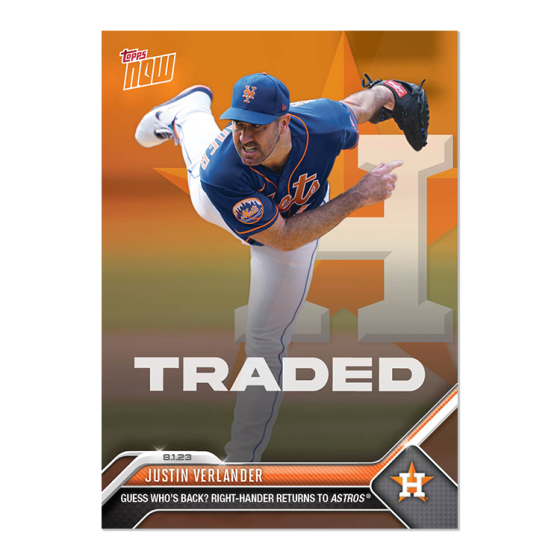 2023 Topps Now #639 Justin Verlander