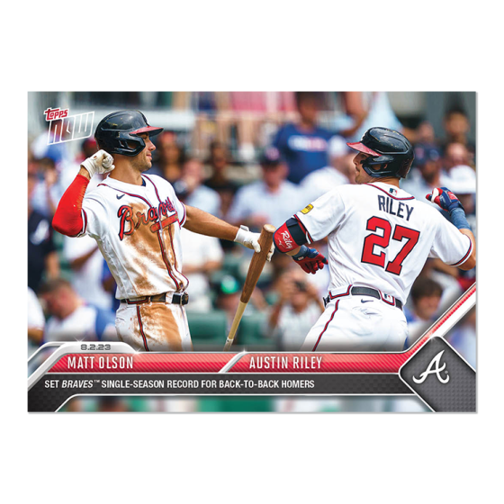 2023 Topps Now #646 Matt Olson/Austin Riley