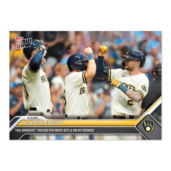 2023 Topps Now #648 Milwaukee Brewers