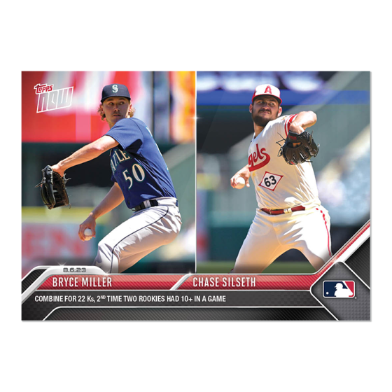 2023 Topps Now #662 Bryce Miller/Chase Silseth