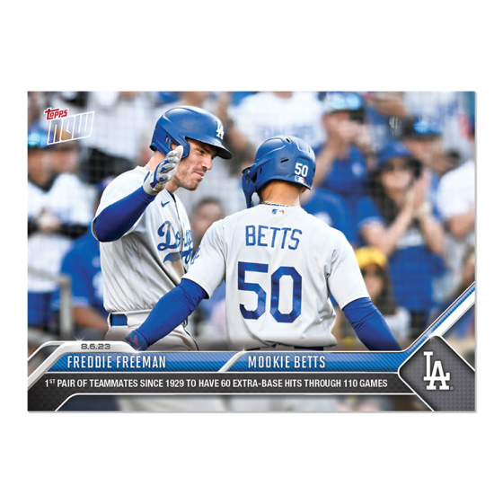 2023 Topps Now #663 Freddie Freeman/Mookie Betts