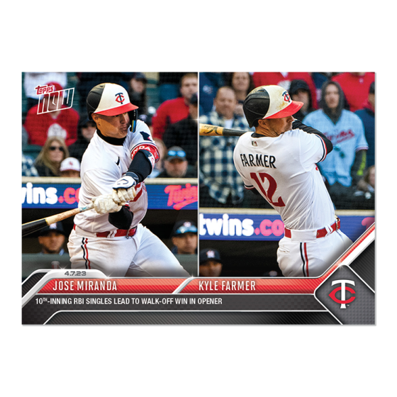 2023 Topps Now #68 Jose Miranda Kyle Farmer