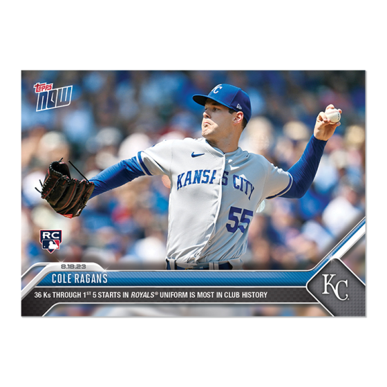 2023 Topps Now #722 Cole Ragans RC