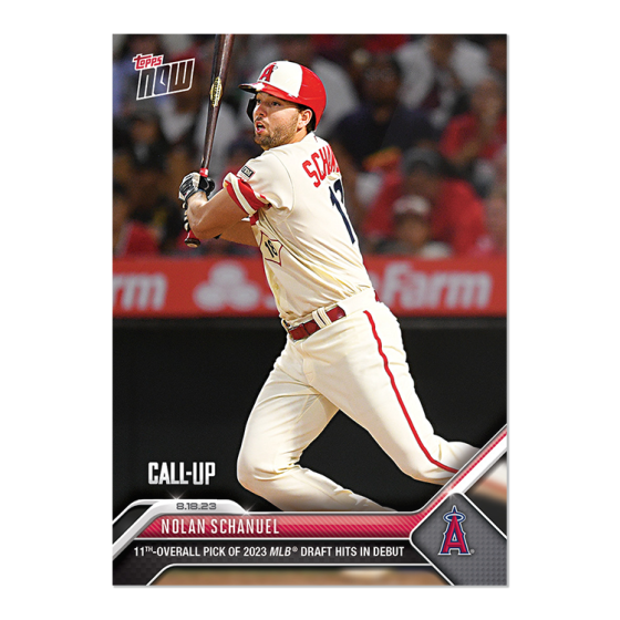 2023 Topps Now #725 Nolan Schanuel Call Up