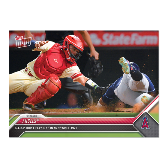 2023 Topps Now #726 Angels Triple Play