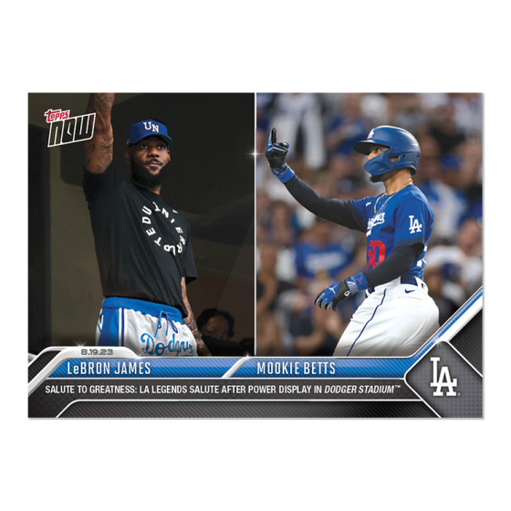 2023 Topps Now #736 LeBron James/Mookie Betts
