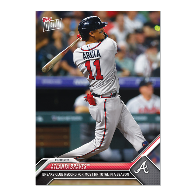 2023 Topps Now #789 Atlanta Braves Orlando Arcia